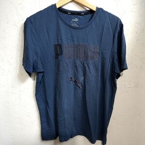PUMA | Men's Dark Blue Graphic Tee